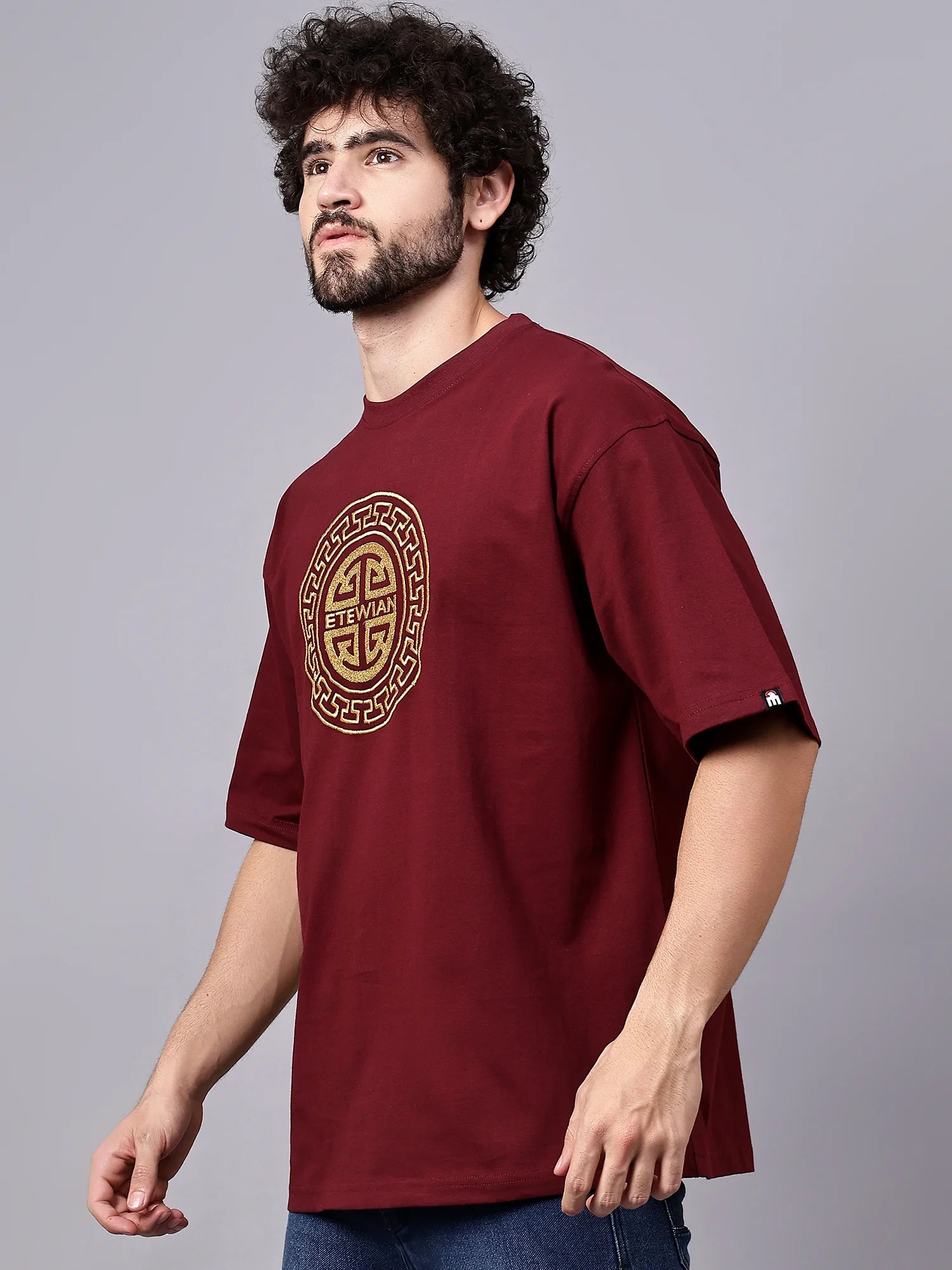 Etewian Icon Embriodery Oversized T-shirt