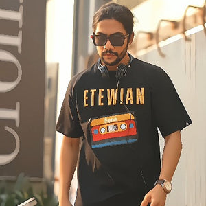 Etewian Cassette Graphic Print T-shirt