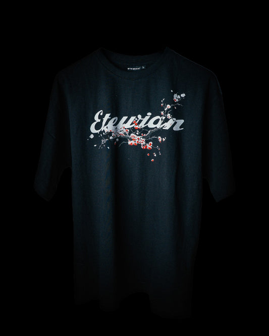 ETEWIAN BLACK WINGS OF SERENITY T-SHIRT