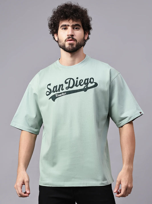 Etewian Light Green San Diego Oversized T-shirt - Etewian 