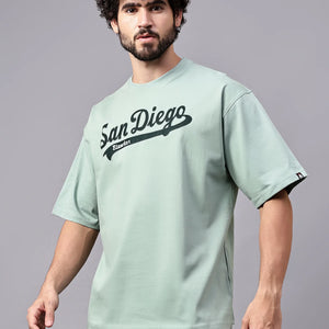Etewian Mint Green San Diego Oversized T-shirt
