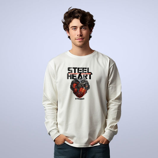 Etewian Steel Heart Oversized Sweatshirt - Etewian 