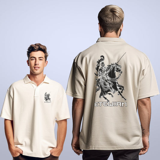 Etewian "The Movement" Horse Warrior Oversized Polo - Etewian 