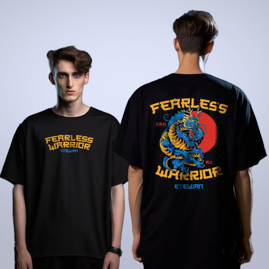 Etewian Fearless Warrior Oversized Tshirt - Etewian 